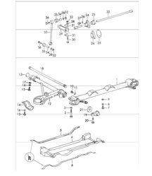 front axle stabiliser for 911 T/E/S and 912 / USA. 1969