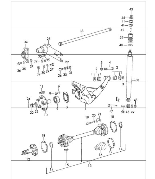 rear axle 911 1969