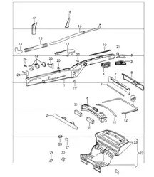 telaio centrale posteriore 911 1965-69