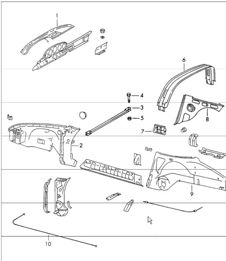 interior panelling 911 TARGA 1965-69