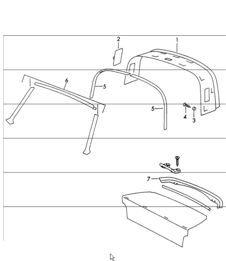 interior equipment roof 911 TARGA 1965-69