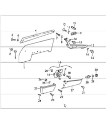 interior equipment doors 911 1969 ONWARDS