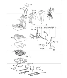 front seat 911 UPTO 1968