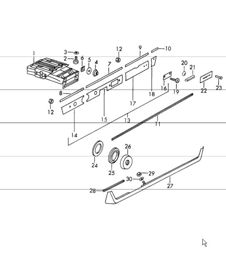 ashtray trim cover 911 UPTO 1968