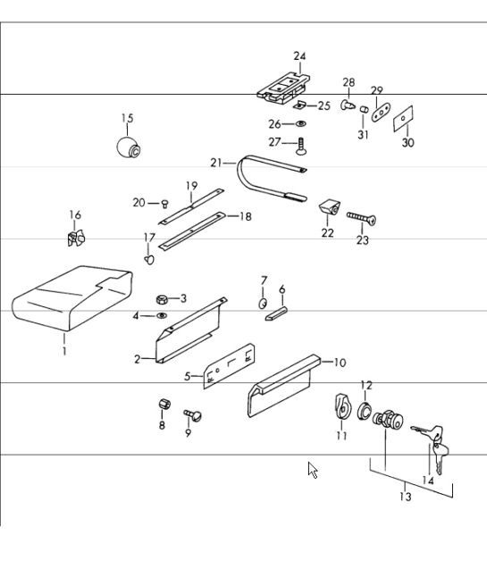 Diagram 809-03 Porsche 944S 2.5L 16V 1987-88 