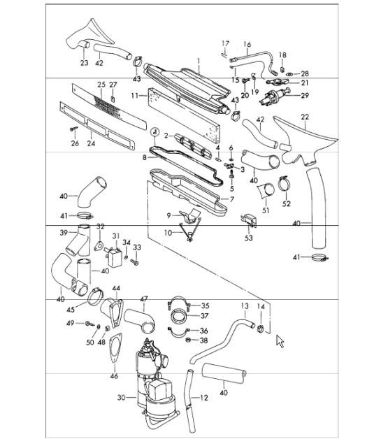 Diagram 813-00 Porsche Cayman S 3.4L 987C 2005-08 Body