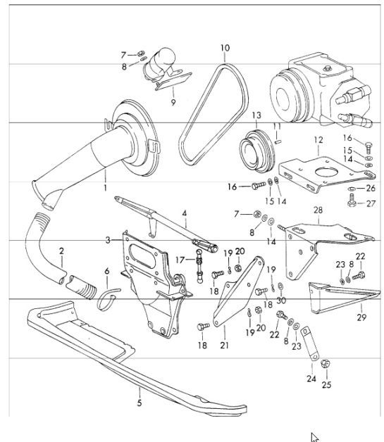 Diagram 813-85 Porsche 957 Cayenne 3.6L 2007-10 Body