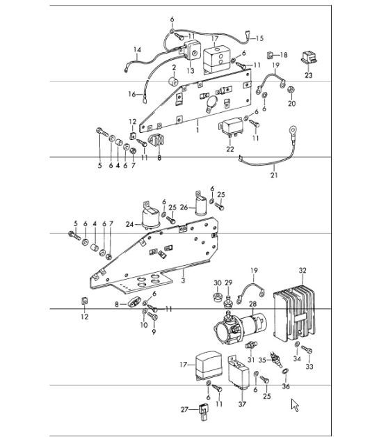 Diagram 901-10 Porsche 992 (911) (2019>) Elektrische apparatuur
