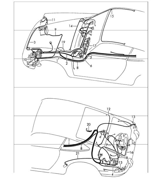 wiring harnesses 911 1965-69