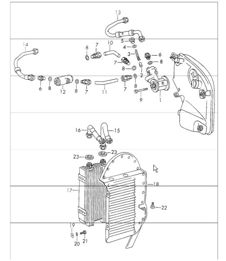 groupes auxiliaires de lubrification moteur pour TYP 901/10 911S JUSQU'À 1971