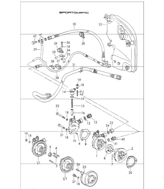 转换器 sportomatic 911 T/E UPTO 1971 的供油