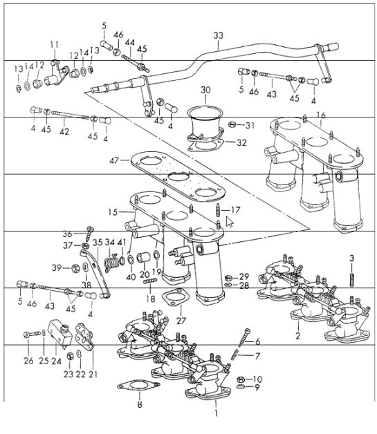 injection system throttle body 911 UPTO 1971