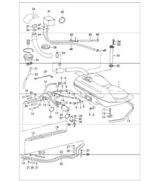 Kraftstoffsystemleitungen mit Kraftstoffpumpe vorne für 911 BIS 1971