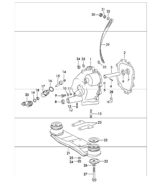 Diagram 302-05 Porsche 991.1 GT3 RS 4.0L (500Bhp) 2015-16 Transmission