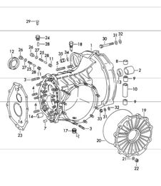 carter de transmission TYP 915. pour 911 A PARTIR DE 1972