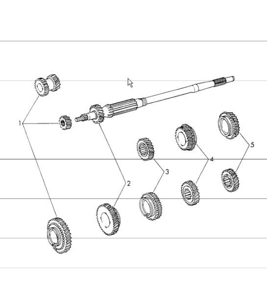 Diagram 303-00 Porsche 997 MK1 GT3 2007-09 Transmission