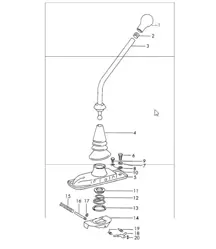 Schalthebel Getriebesteuerung 4./5. Gang für 911 Modelljahr -71/72-