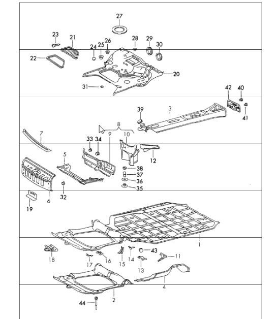 Diagram 801-10 Porsche Macan S Benzine 2.9L V6 380 pk 