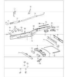 Telaio centrale posteriore 911 1970-73