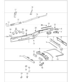Frame middenachter 911 1970-73