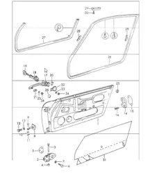 Türen mit Einbauteilen 911 1970-73