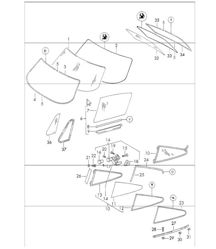 Window glazing 911 1970-73 COUPE