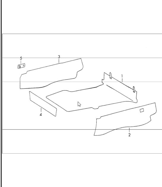 Interior equipment front 911 1970-73