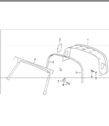 Interior equipment roof 911 1970-73 TARGA