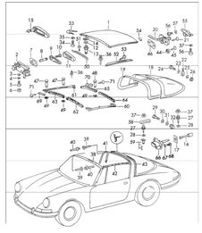 Roof 911 1970-73 TARGA