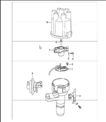 distributor - MARELLI - for  911 T 1972 onwards