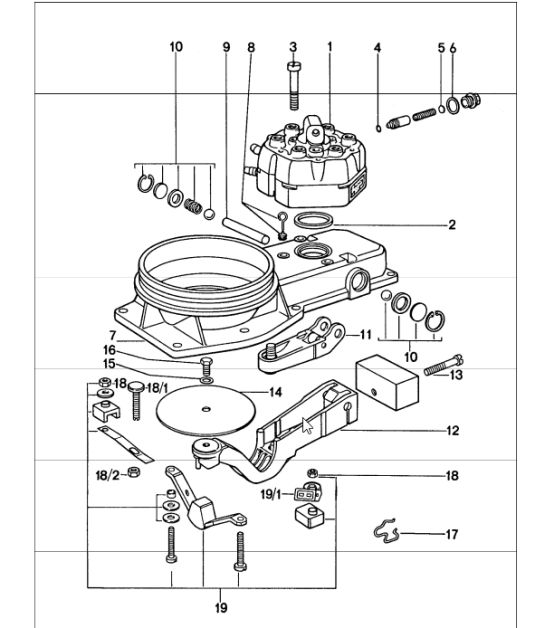 Mixture control unit, single parts 911 1974-77