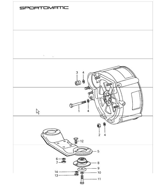 Transmission Suspension 911 1974-77 SPM
