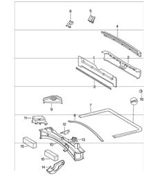 Frame rear 911 1974-77