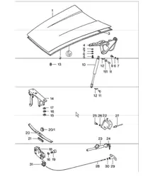 Deksel voorzijde 911 1974-77