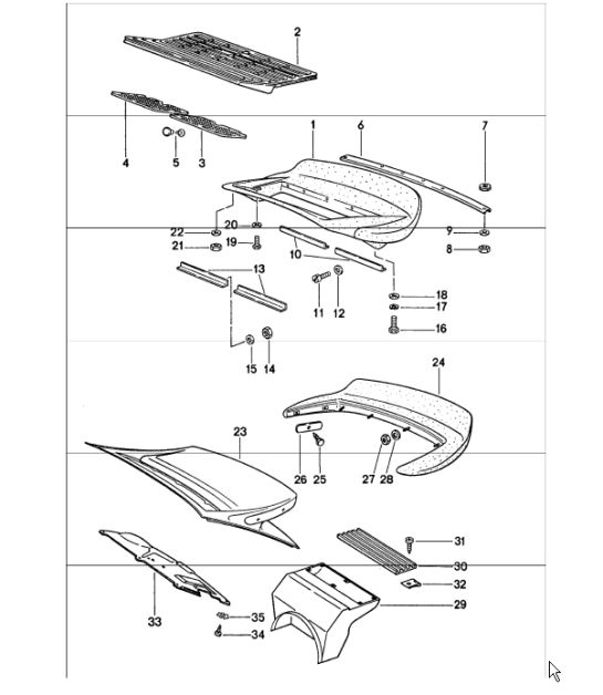 rear spoiler 911 1974-77