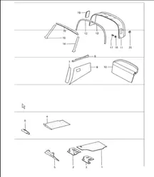interior equipment 911 1974-77 TARGA