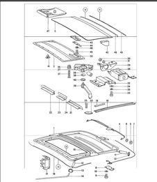 Schiebedach elektrisch 911 1974-77
