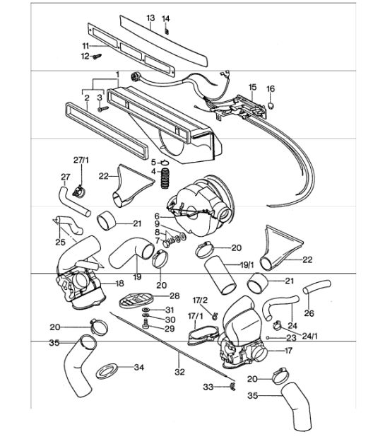 Ventilation heating system - 1 - 911 UPTO 1976