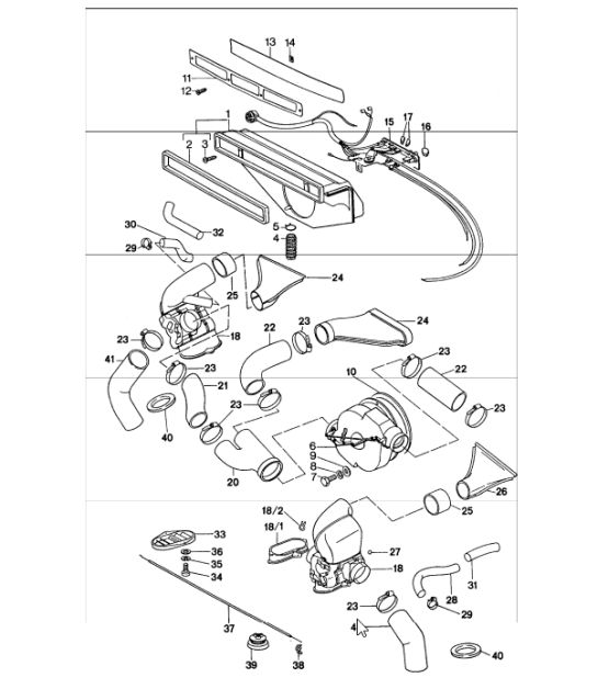 ventilation heating system - 2 - 911 1977 ONWARDS
