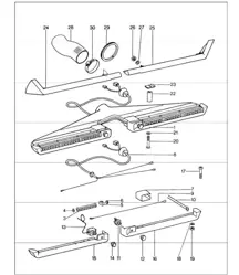 Air conditioner, nozzle, accessories 911 UPTO 1976
