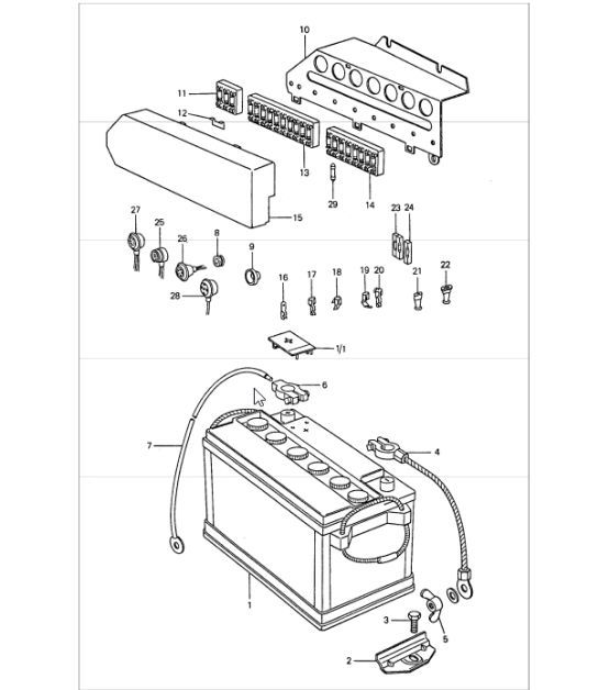 Diagram 902-00 Porsche 997 (911) MK2 2009-2012 Elektrische apparatuur