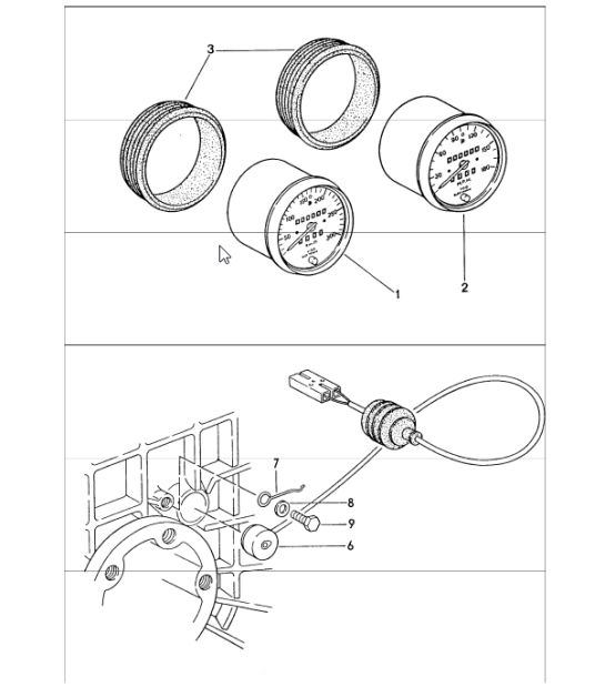 speedometer electric pulse sender 911 1974-77