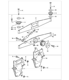 suspension moteur 911 1978-83