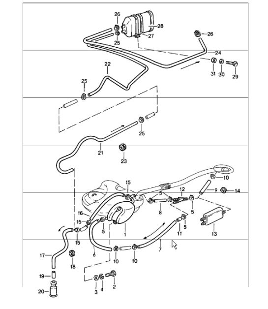 tank ventilation 911 1978-83