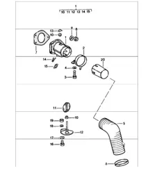 alimentation en air de chauffage 911 1978-83