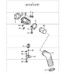 alimentation en air de chauffage 911 1978-83