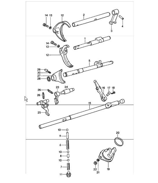 Diagram 310-00 Porsche Macan Essence 2.0L V4 237 ch Transmission