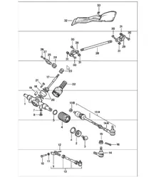 accessoires de direction inférieurs 911 1978-83