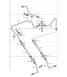 conduites de frein arrière 911 1978-83