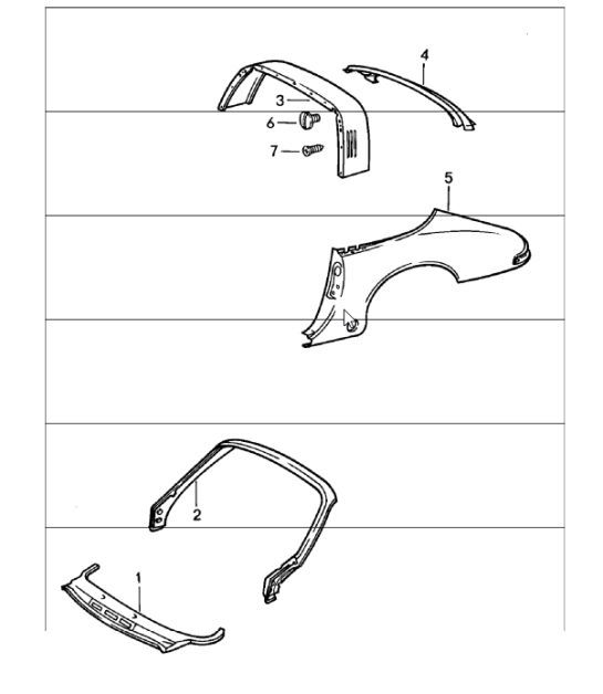 Diagram 801-40 Porsche Cayenne 9PA (955) 2003-2006 Body